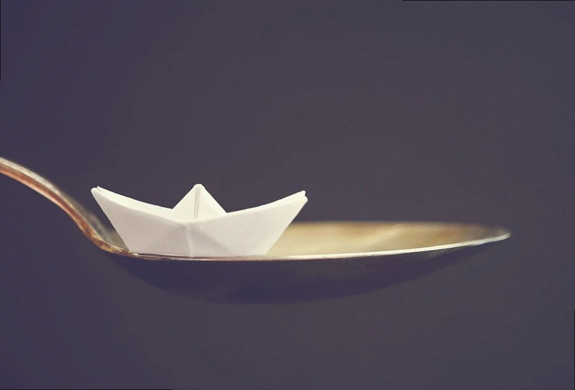 ship, spoon, sea, ocean, vacation, port, art, portion, travel, vacations, cruise, nature, handcraft, folds, paper